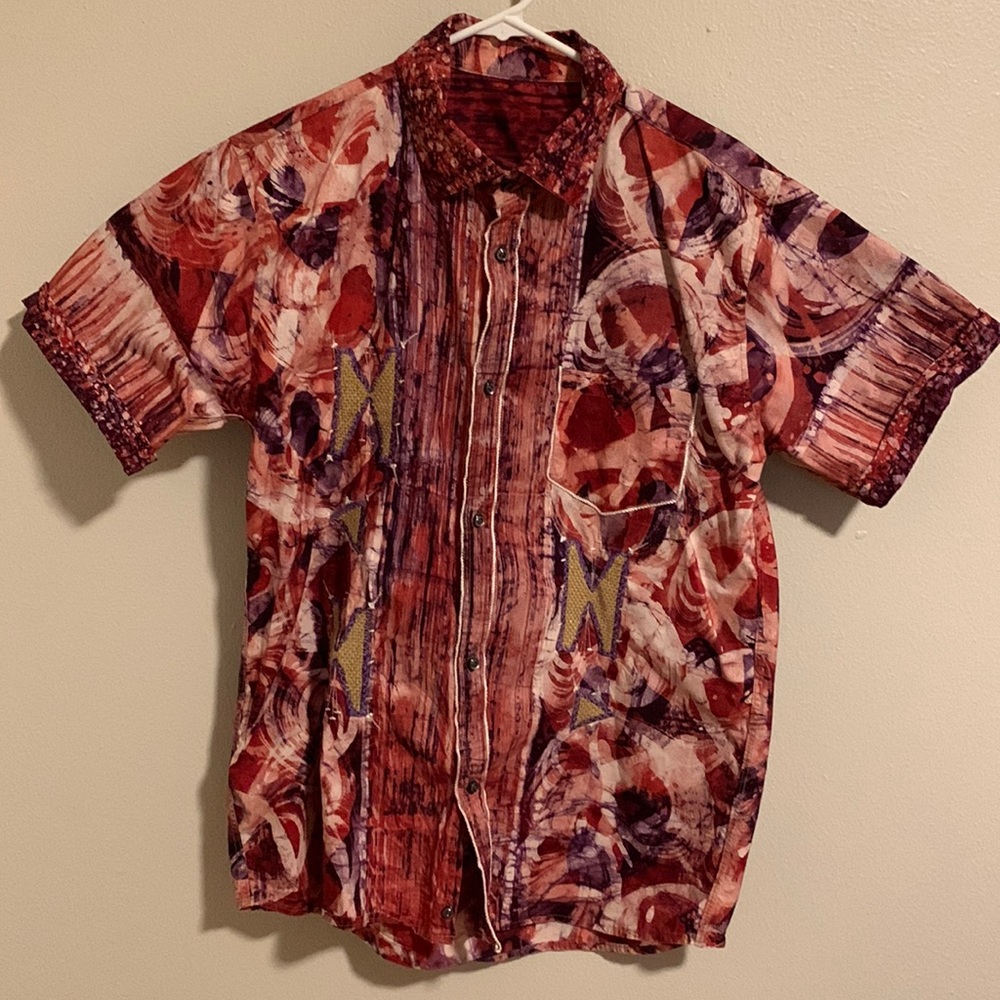 Fun and snazzy, unique button down